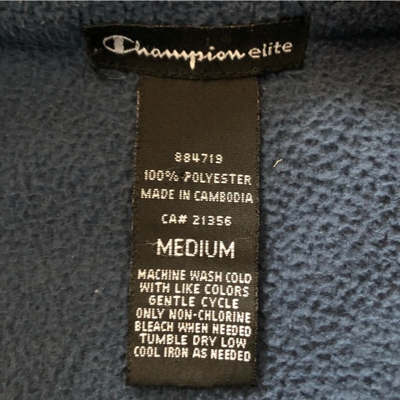 Champion Elite Blue Fleece Jacket - Picture 8 of 11